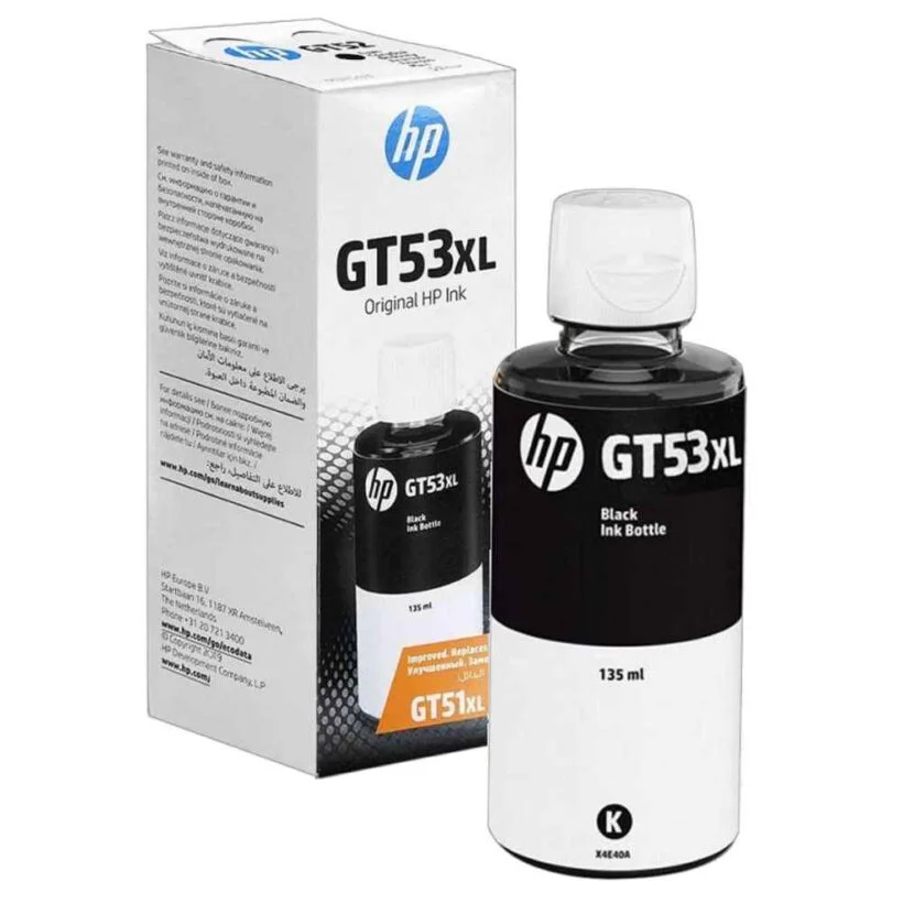 מילוי דיו שחור מקורי Hp Gt53xl 1vv21aa (1)