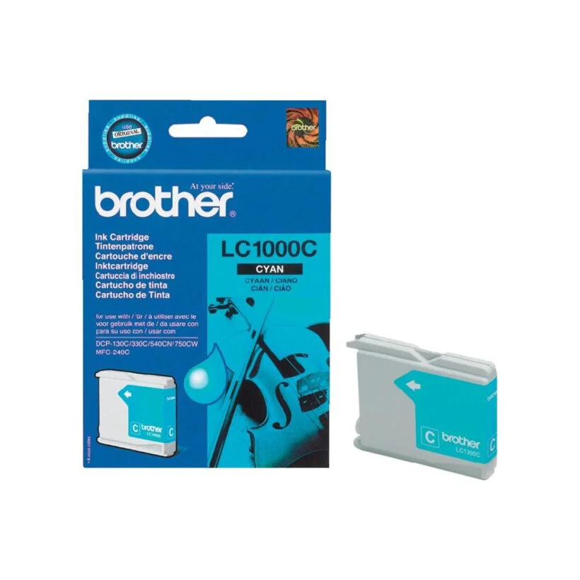 ראש דיו מקורי כחול Brother Lc1000c (1)