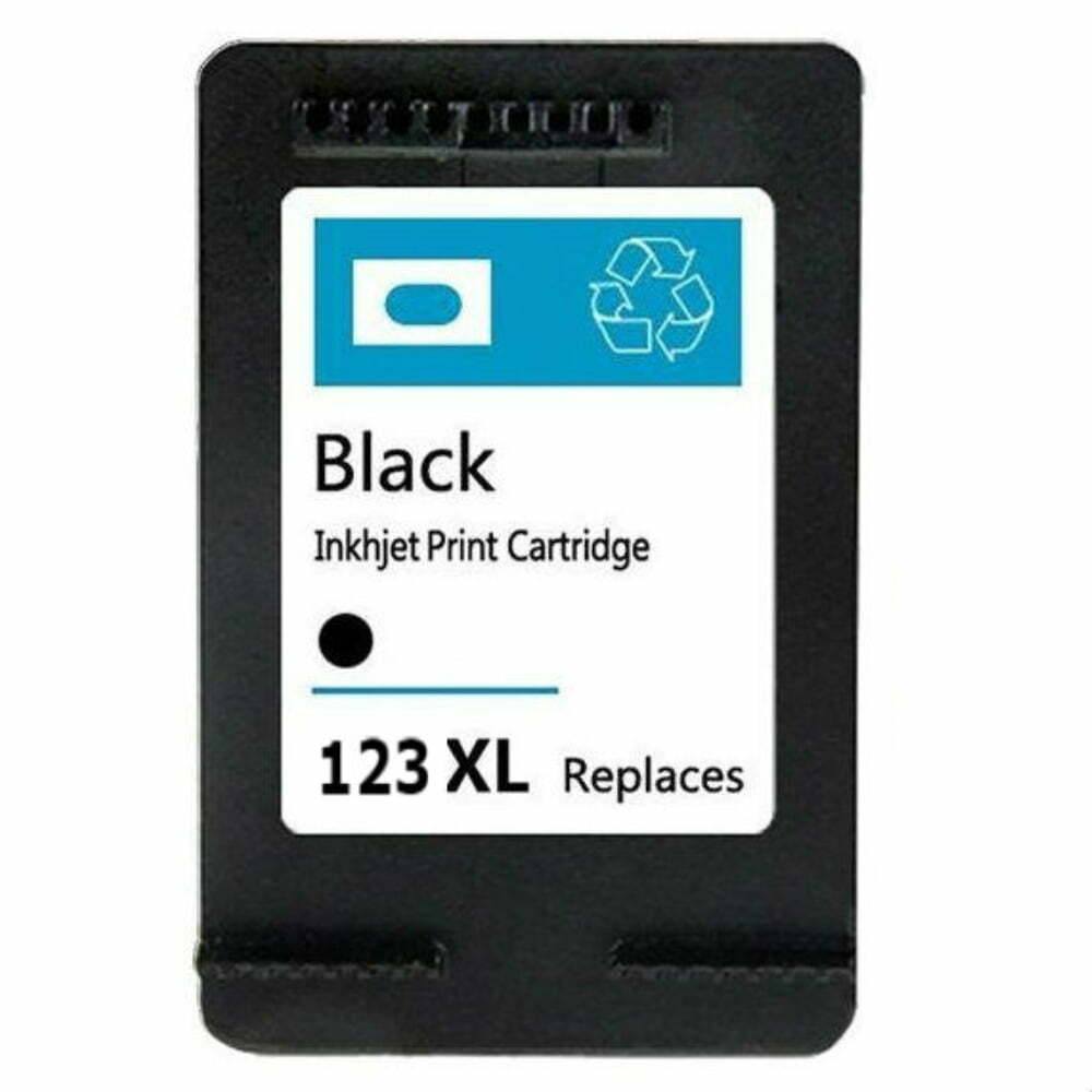ראש דיו שחור תואם Hp F6v19ae 123xl (1)